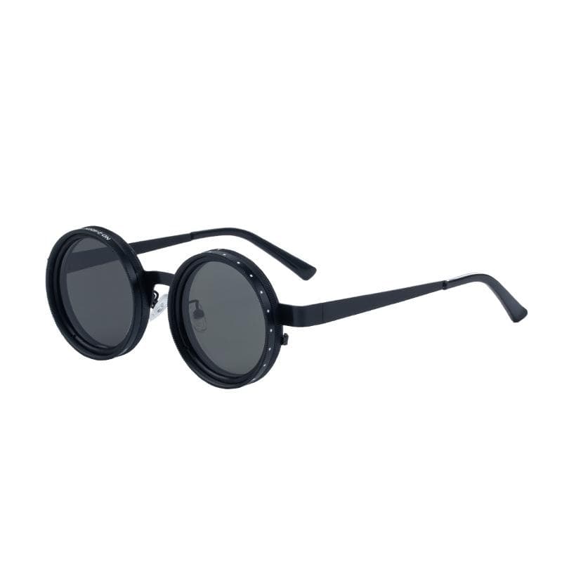 New ND Rotating Adjustable Brightness Sunglasses Polarised Round Frame Fishing Glasses for Men Premium Feeling