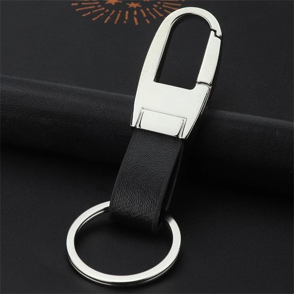 Fashion Leather Key Chain New Men Women Metal Waist Hanging KeyChain Best Gift Key Ring
