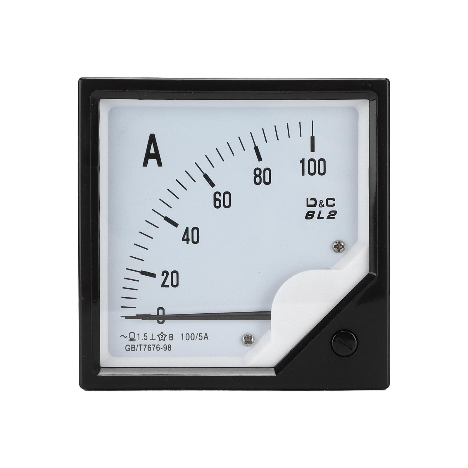 6L2 100A5A Analog Panel Ammeter Gauge Pointer Current Meter for Chemical Industry