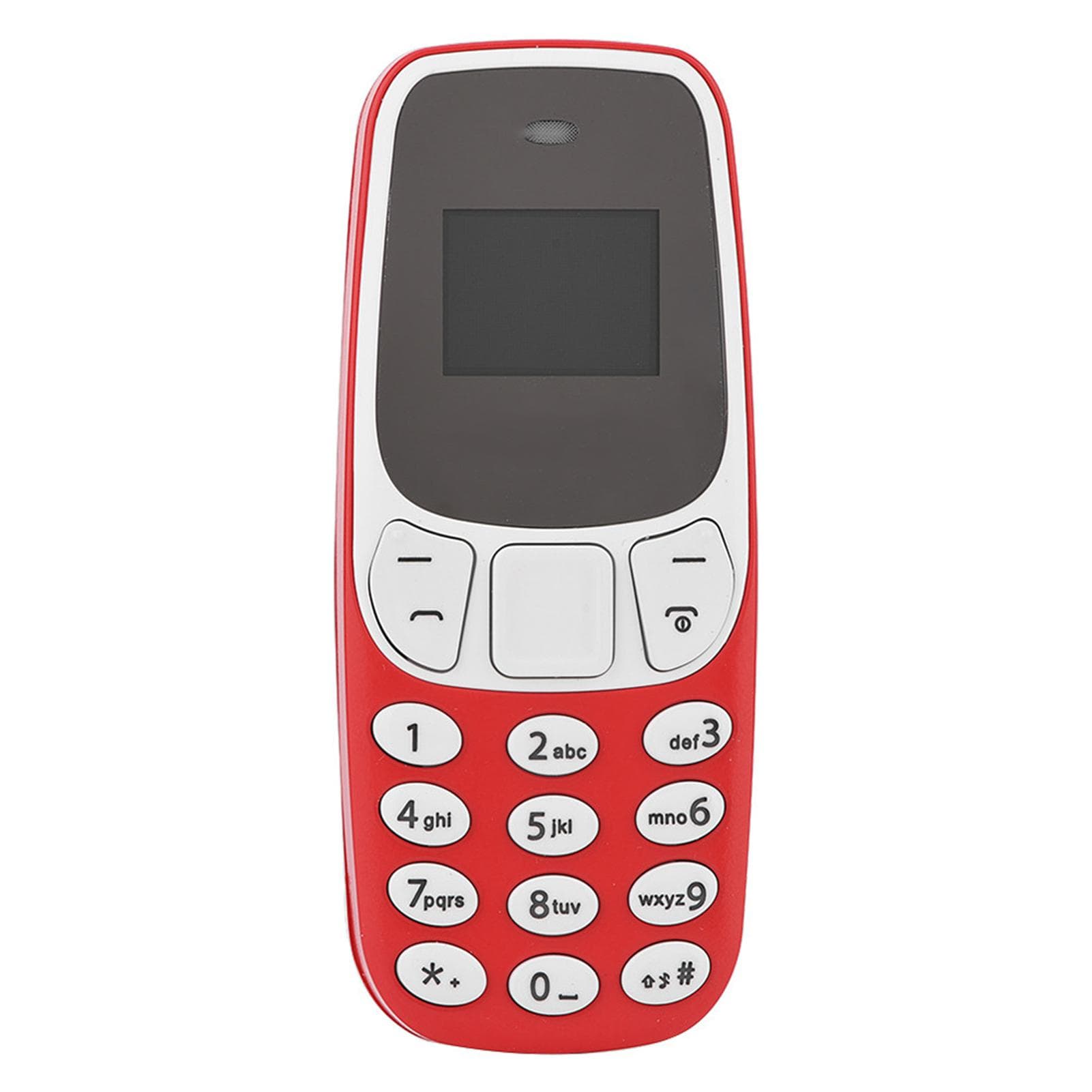 Mini Small GSM Dual SIM Card Mobile Phone Bluetooth Cellphone Red red