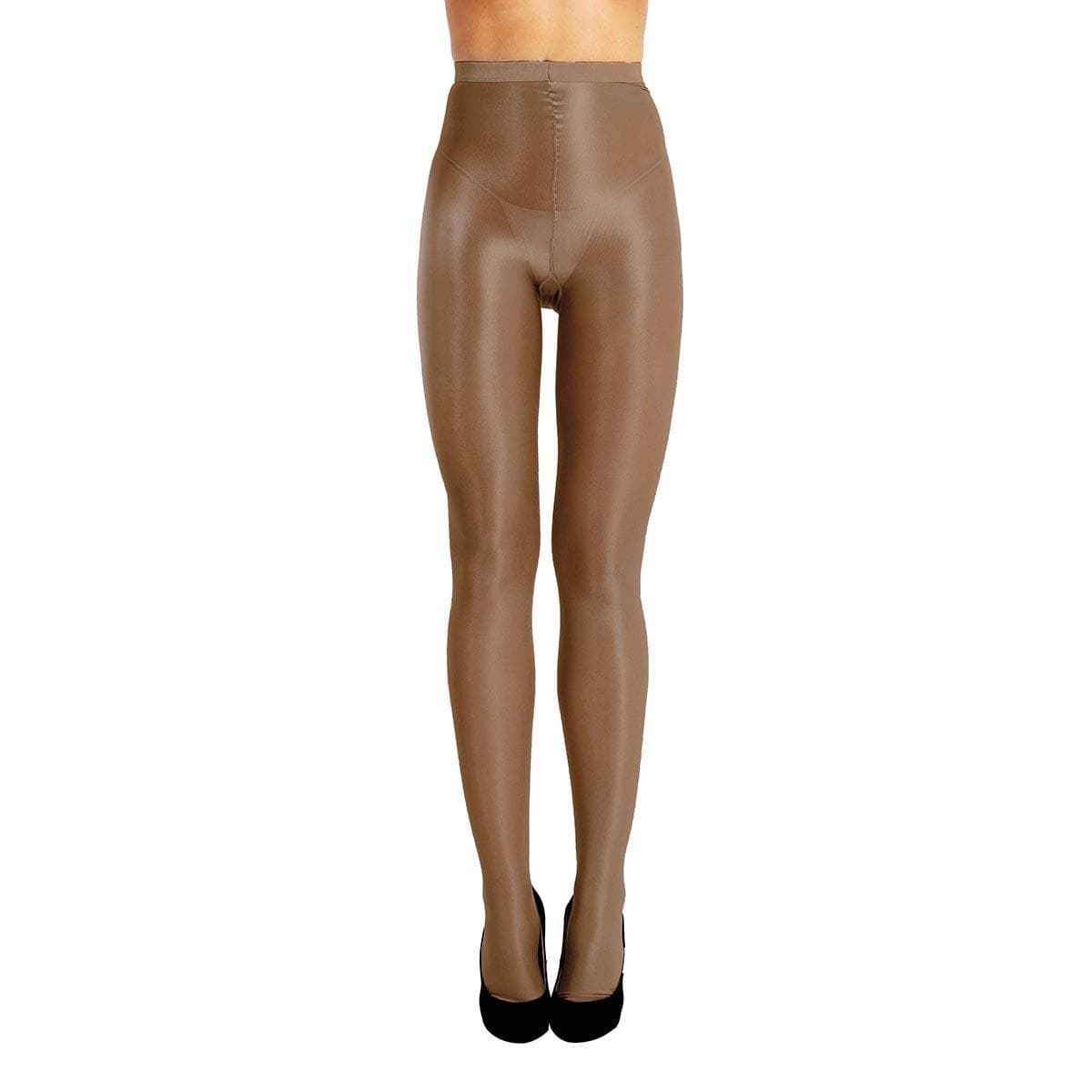 Women's Ultra Shine Oil Socks Thickness Dance Tights Pantyhose Stockings One Size coffee