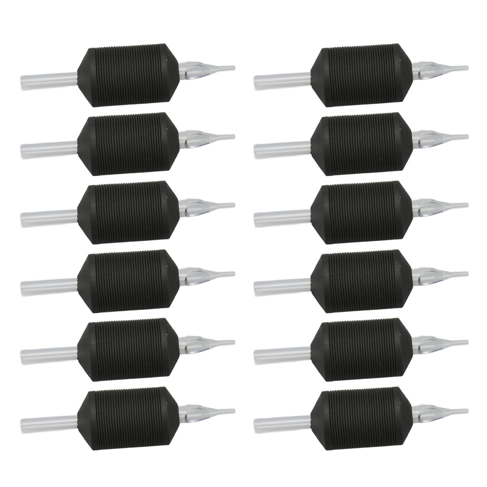 20pcs Tattoo Machine Handle 30mm 5RT Safe Silicone Supplies Tattoo Grip Hand Tube Black