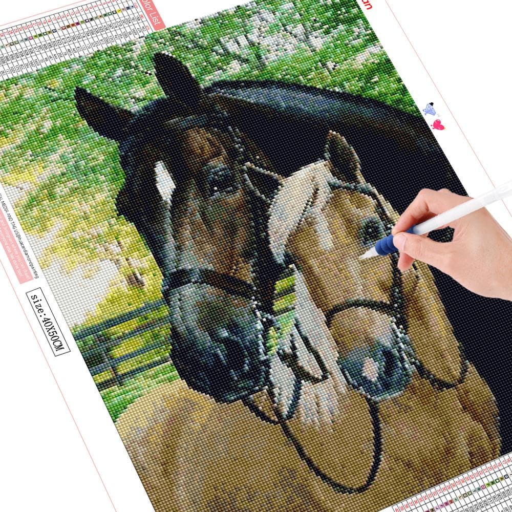 5D Diamond Painting Horse Full Drill Diamond Art Embroidery Cross Stitch Animal Home Decoration 20X30CM