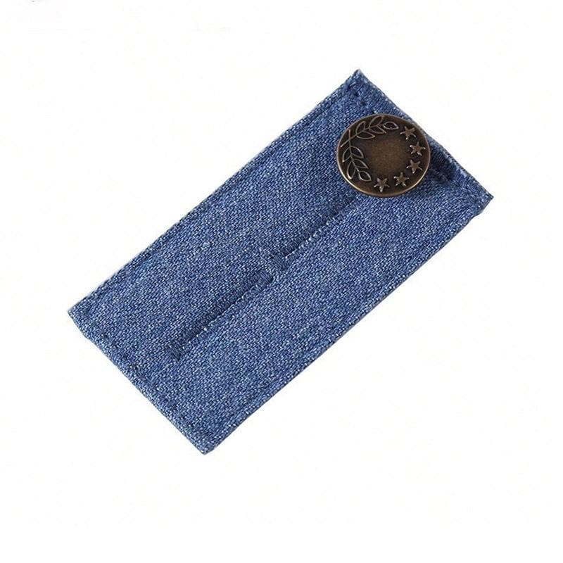 Denim Buckle Jeans Waist Expander Button Fat Waist Extension Pant Extender Button Waist Extension Buckle Belt Extension Buckle blue