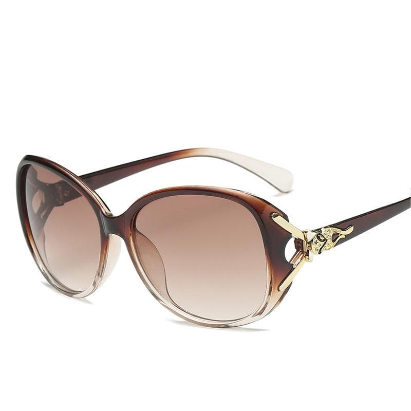 Polarized Vintage Sunglasses for women Metel Frame Best For Outdoor Sport brown