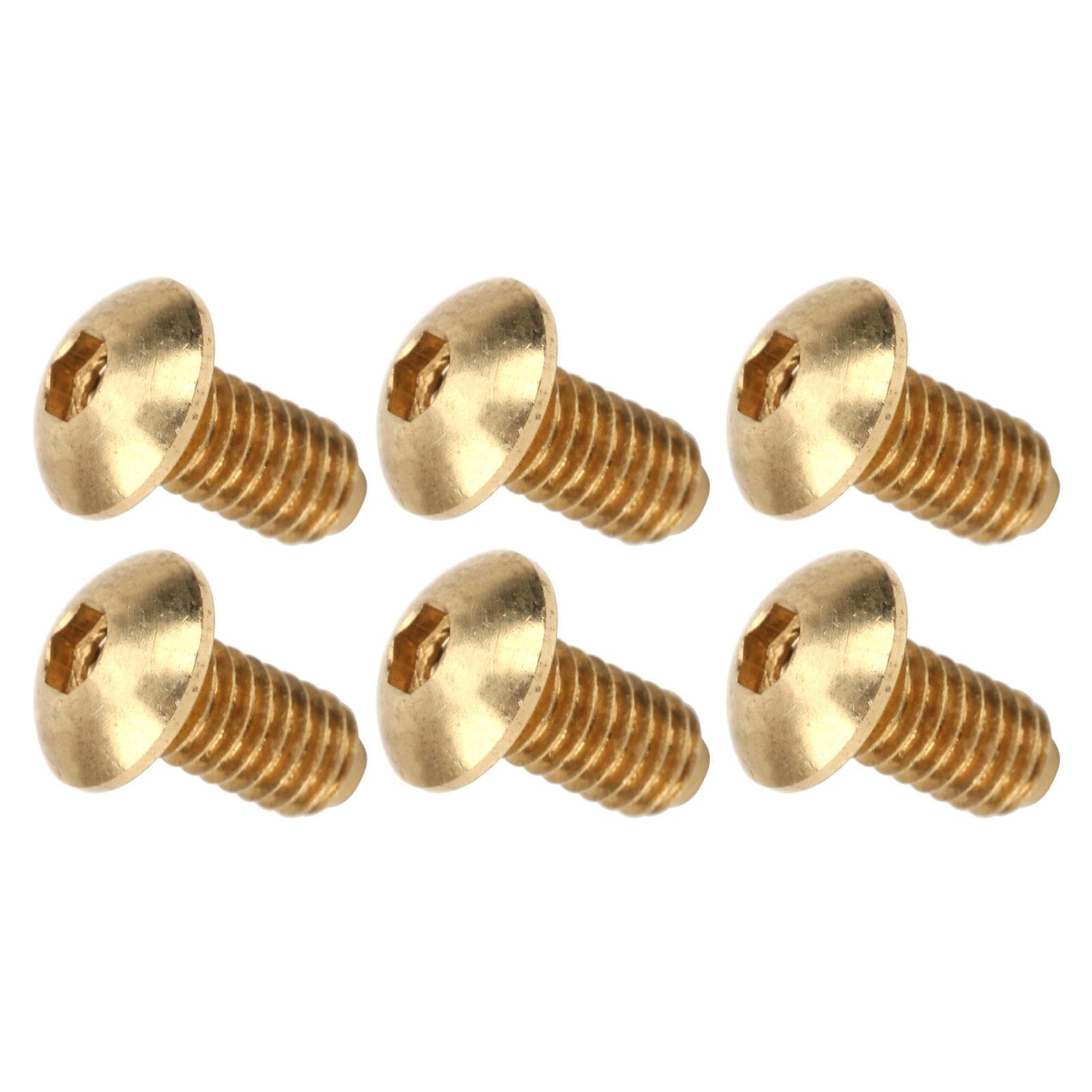50Pcs Hex Socket Screws Half Round Head Pure Copper Hardware Accessories FastenersM4 x 12 mm