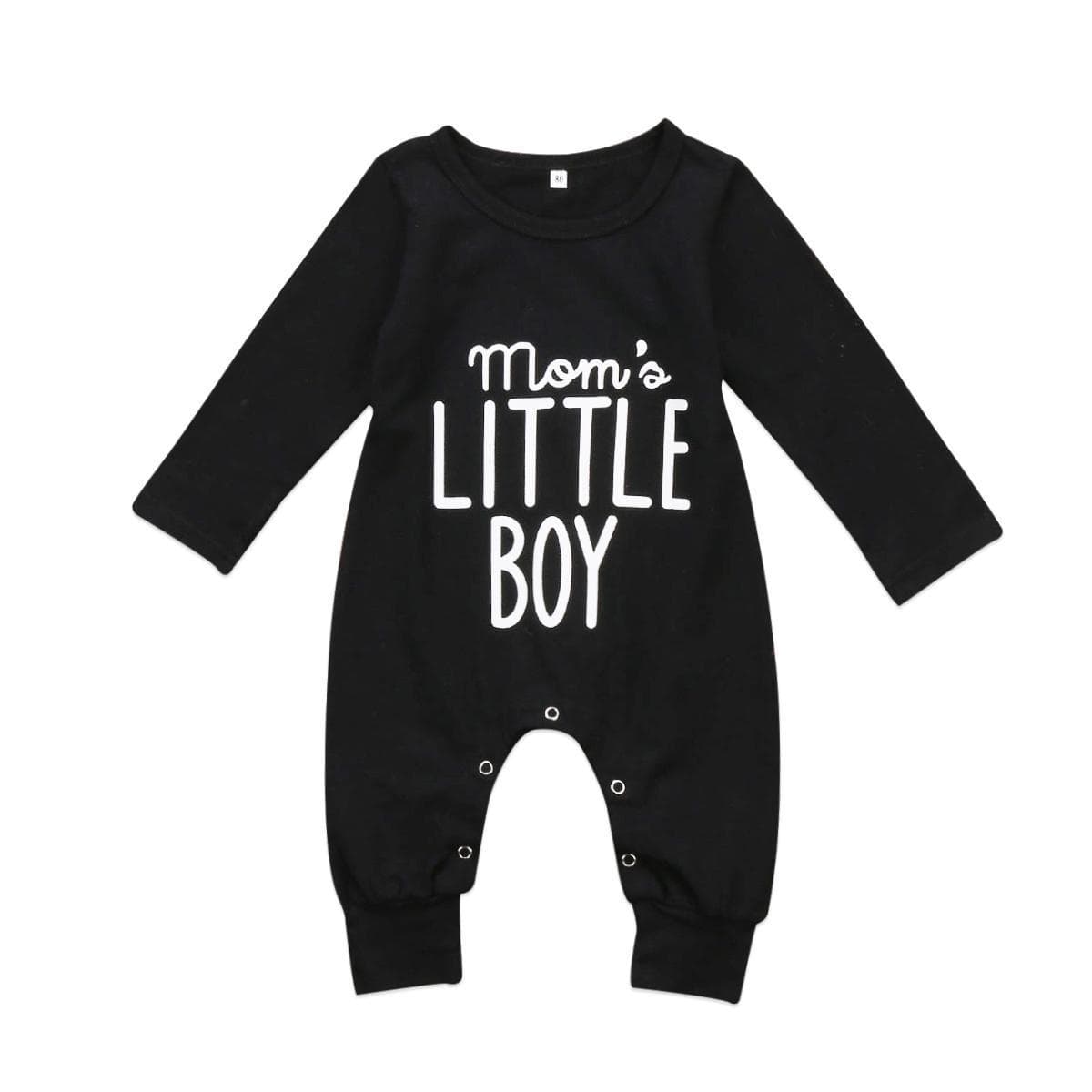 Fashion Newborn Toddler Infant Baby Boys Romper Long Sleeve Jumpsuit Playsuit Little Boy Outfits Black Clothes 18-24m black