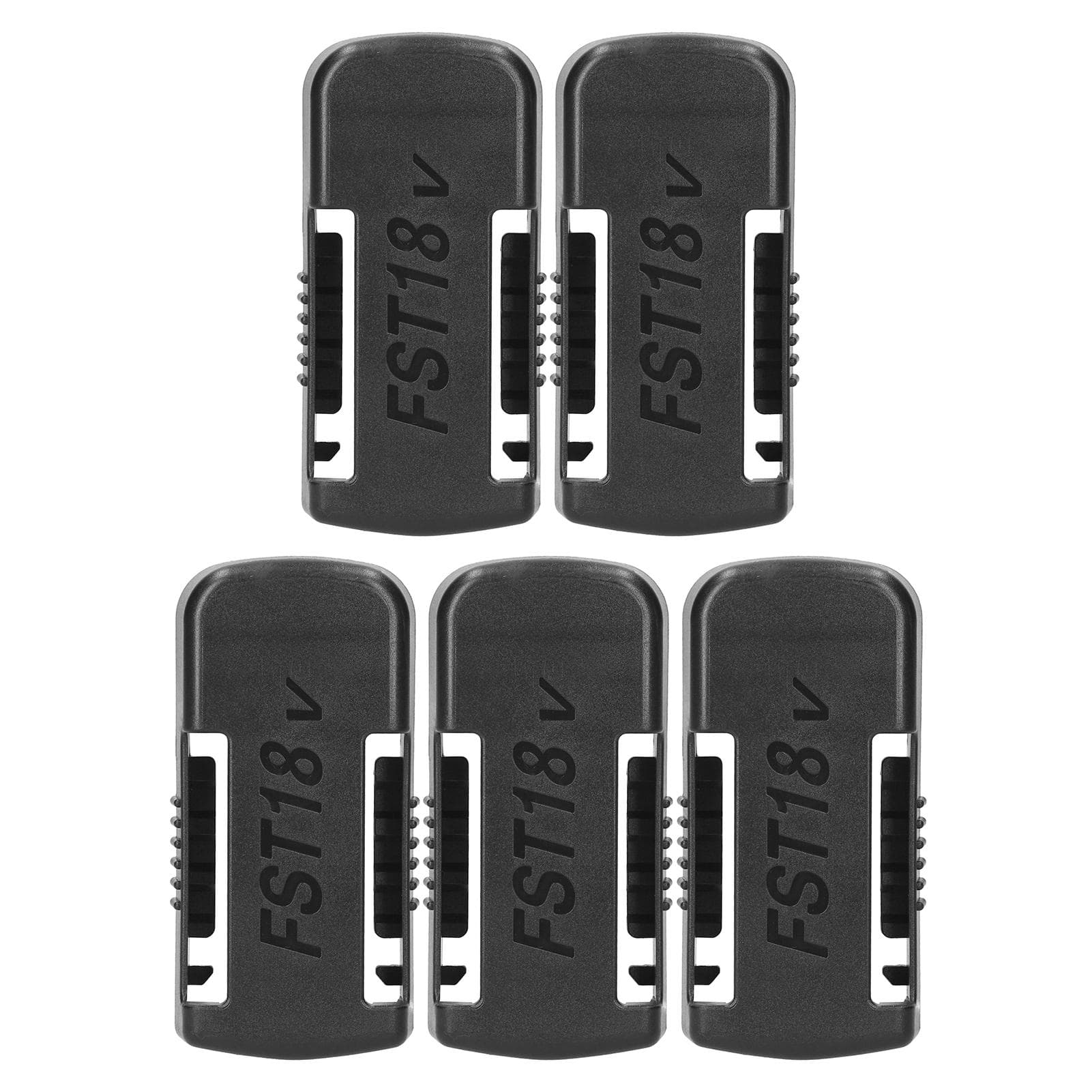 5 PCS Battery Mount Replacement for Makita 40V Lithium Battery Wall Clip Belt-Type Battery 5 PCS & Type 2 black
