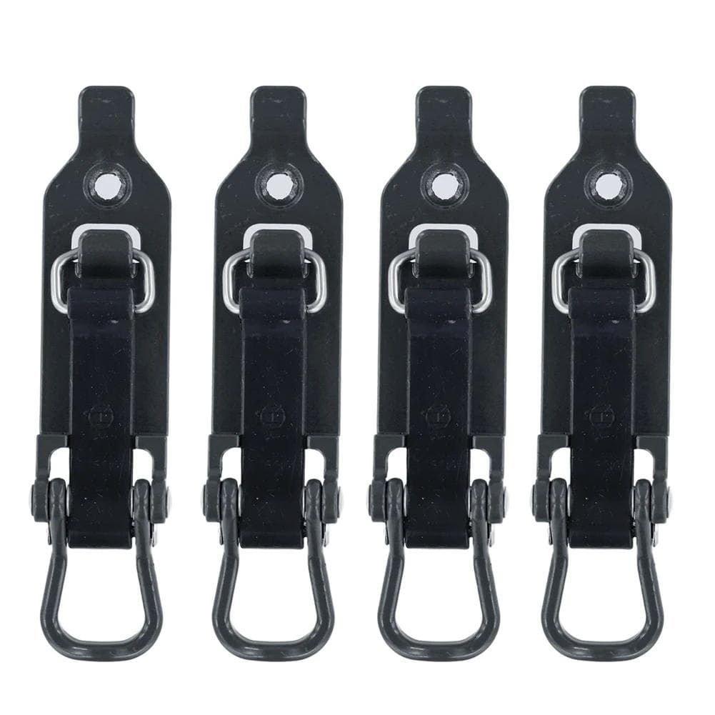 4PCS Shovel Holder Mounting Clamp Quick Release Metal Rubber Clamps Multipurpose Auto Wall Mounting black