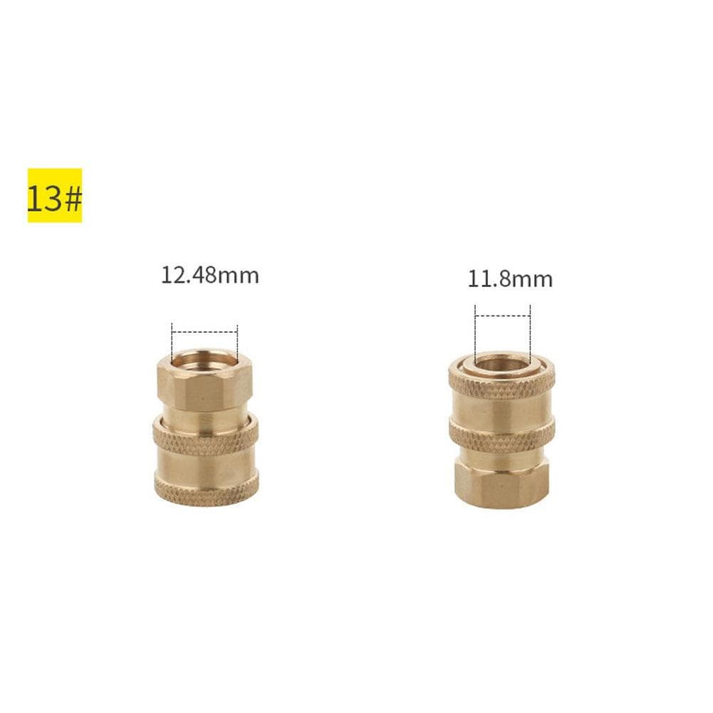 1/4 Quick Connect Coupler Adapter-Car Clean Washing Pressure Washer Connector 1#~19# 13