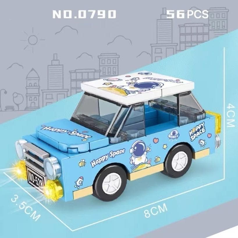 8 Style Colorful Mini City Vehicle Building Block Toy Bricks Car Model for Boys Children Gift Toy NO.0790
