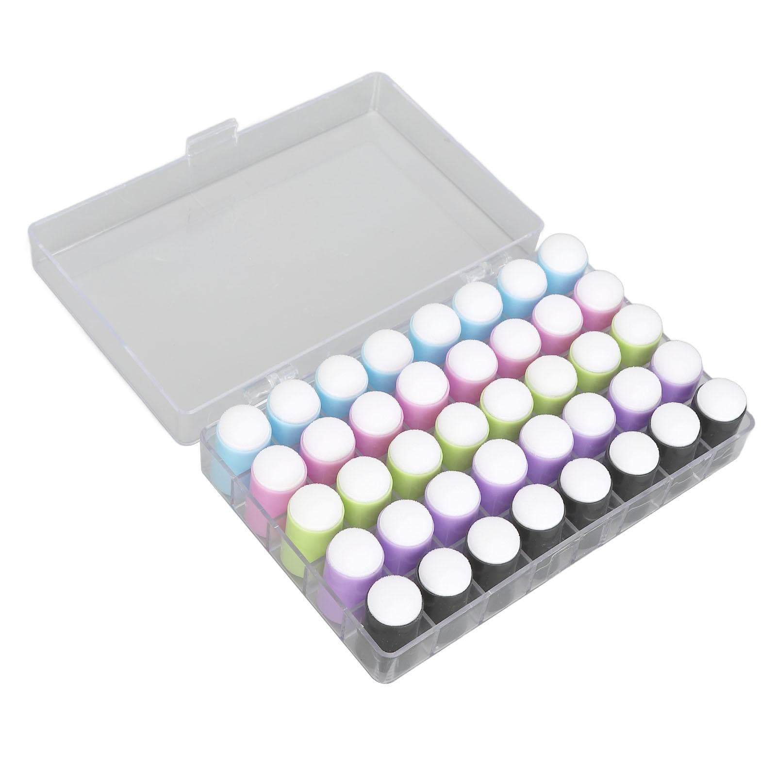 40 Pcs Finger Sponges Daubers Fingertip Concealer Brush Craft Painting Drawing Dauber for Makeup