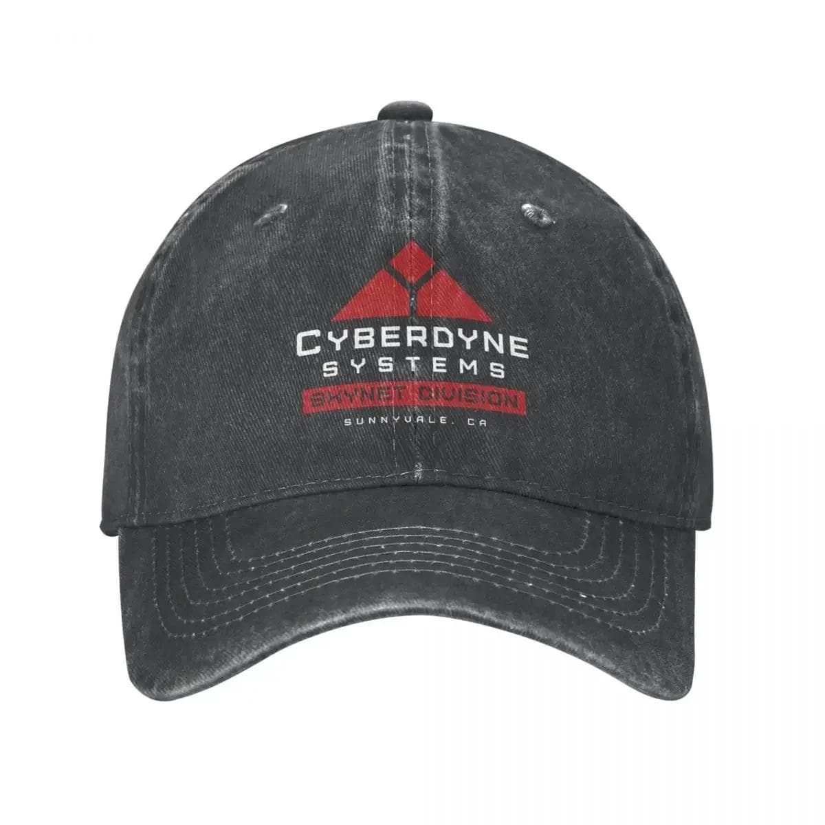 Skynet Division Baseball Caps Unisex Style Distressed Washed Snapback Hat Terminator Outdoor Summer Caps Hat Adjustable black