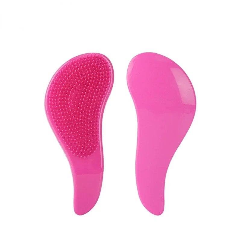 1pcs Hot Magic Handle Comb Anti Static Massage Hair Brush Tangle Detangle Shower Massage Hairbrush Comb Salon Hair Styling Tool red