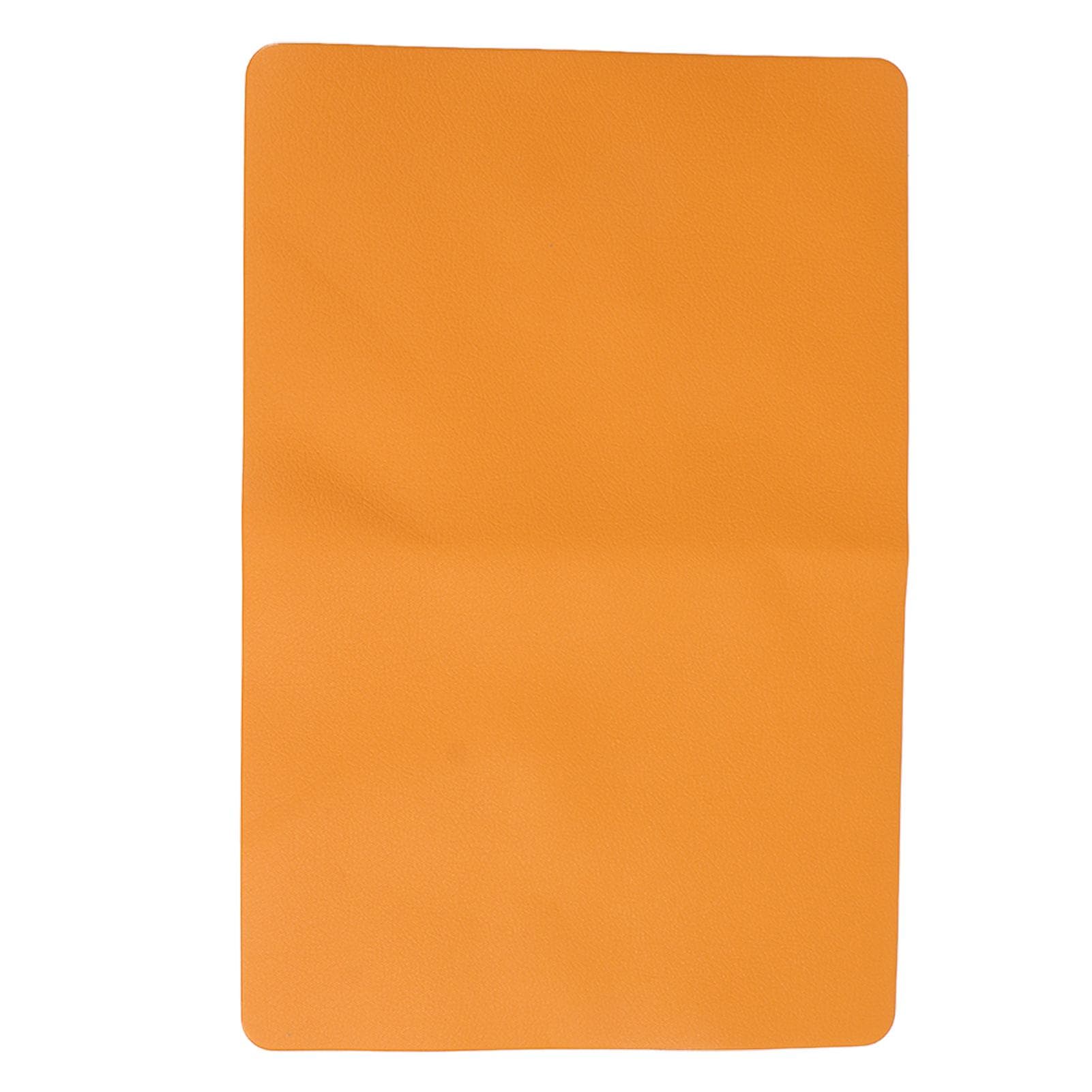 Nail Mat Orange Soft Double Sided Leather Waterproof Stain Resistant Bendable Desk Mat Nail Art