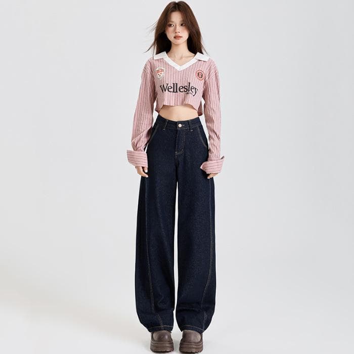 Spring High Waist Skinny Banana Pants Women's Spring Straight Pants Women's Spring Wide Leg Pants 2XL