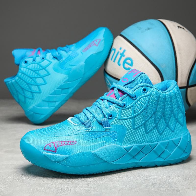 Foreign trade three-ball generation basketball men's shoes all-star Kuzma MB01 mandarin duck actual combat shoes 39