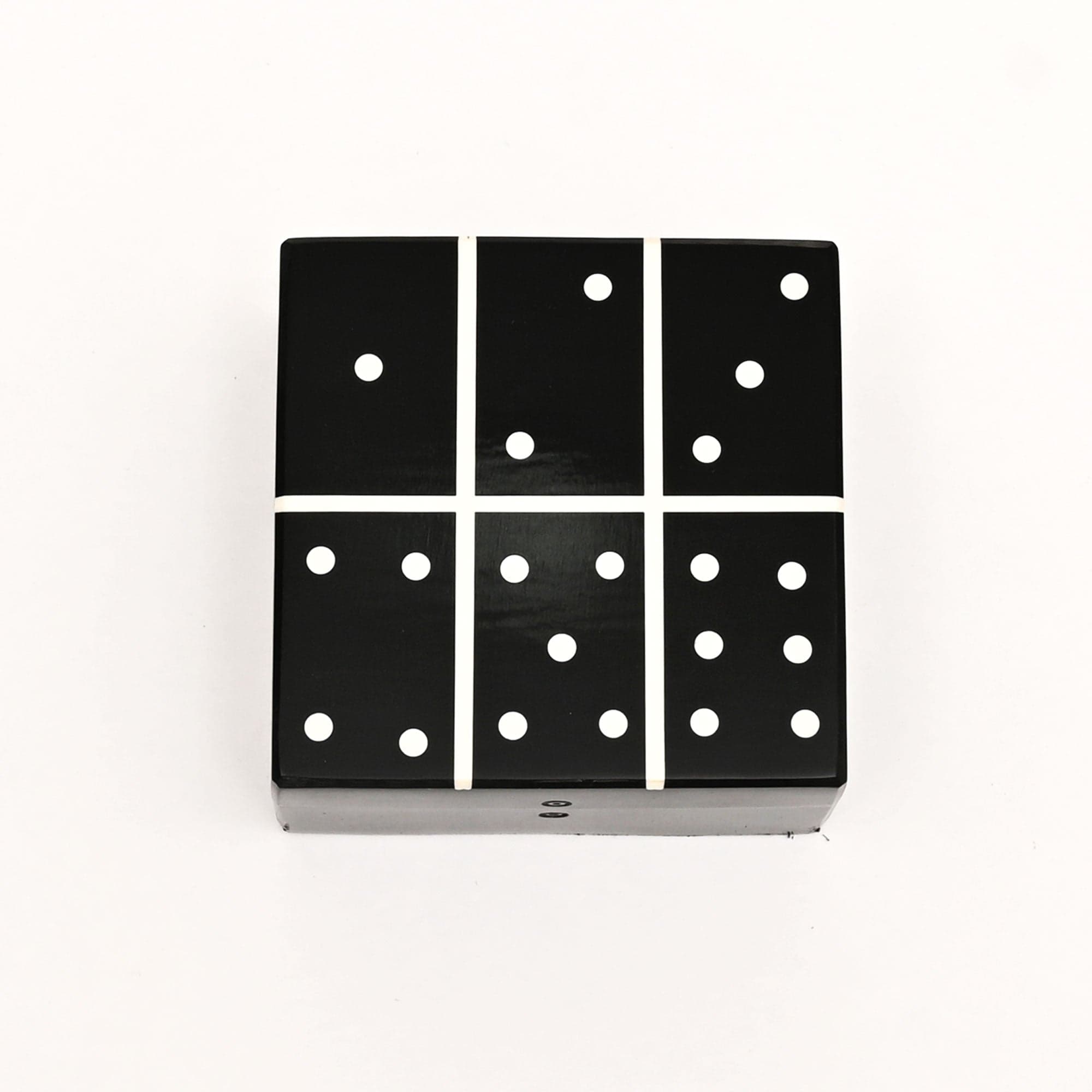 Prime Resin Mdf Domino Box | Mdf Storage Case 10.16x10.16x5.08 black