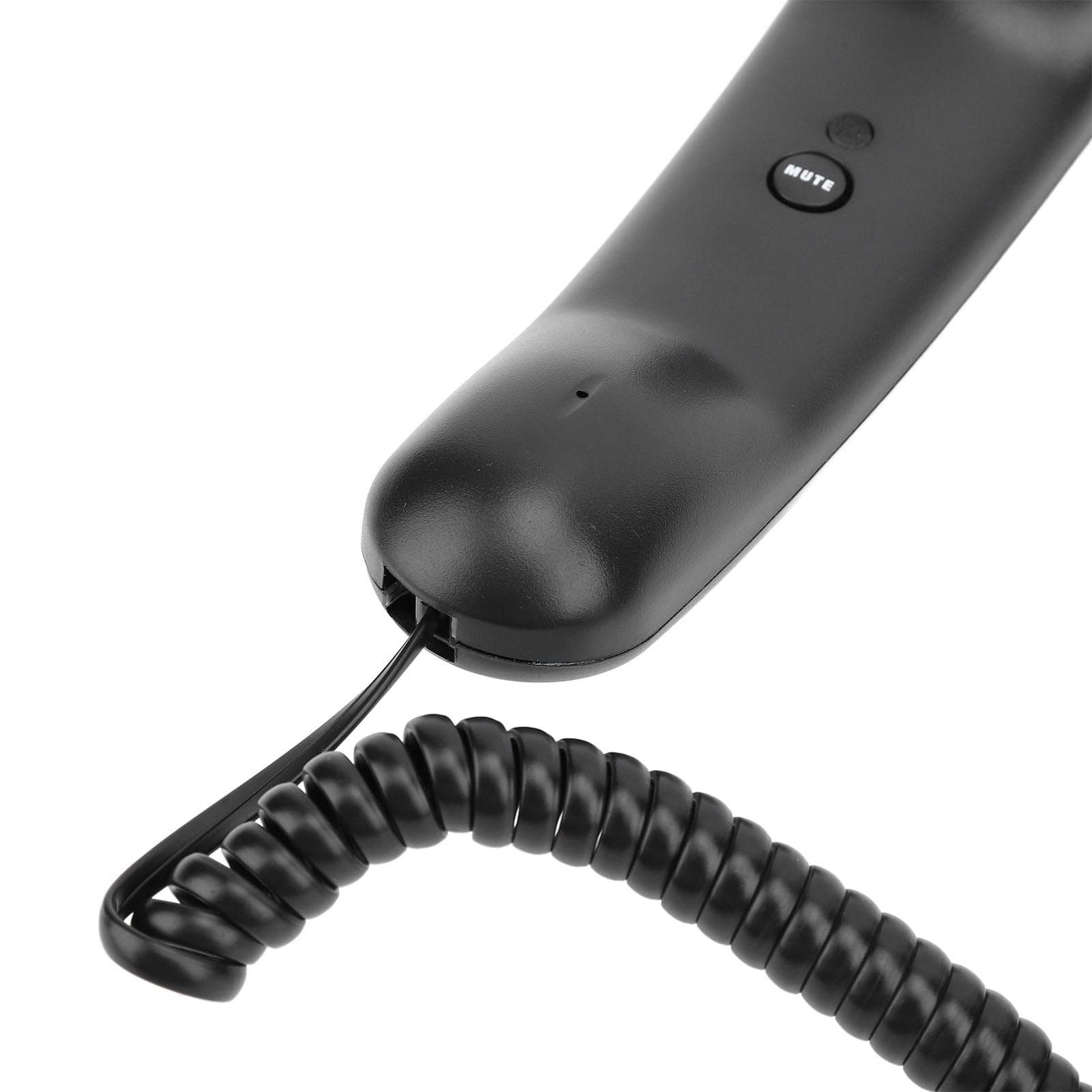 Corded Home Phone Big Button Quick Dial Volume Adjustable Wall Mountable Telephone for Seniors black