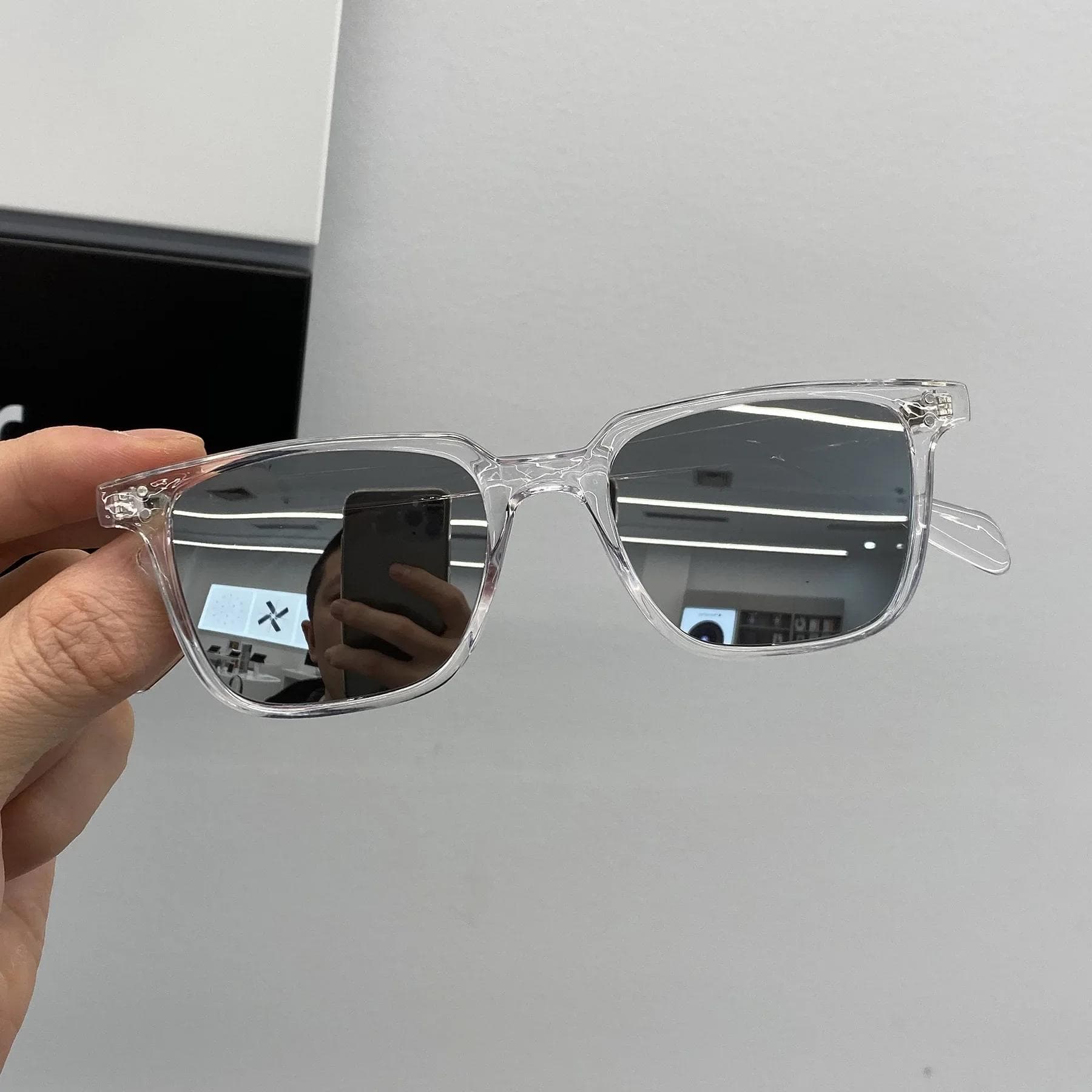 Vintage Rectangle Sunglasses Women Men Designer Square Sun Glasses Grunge Y2k Punk Travel Oculos De Sol MULTI