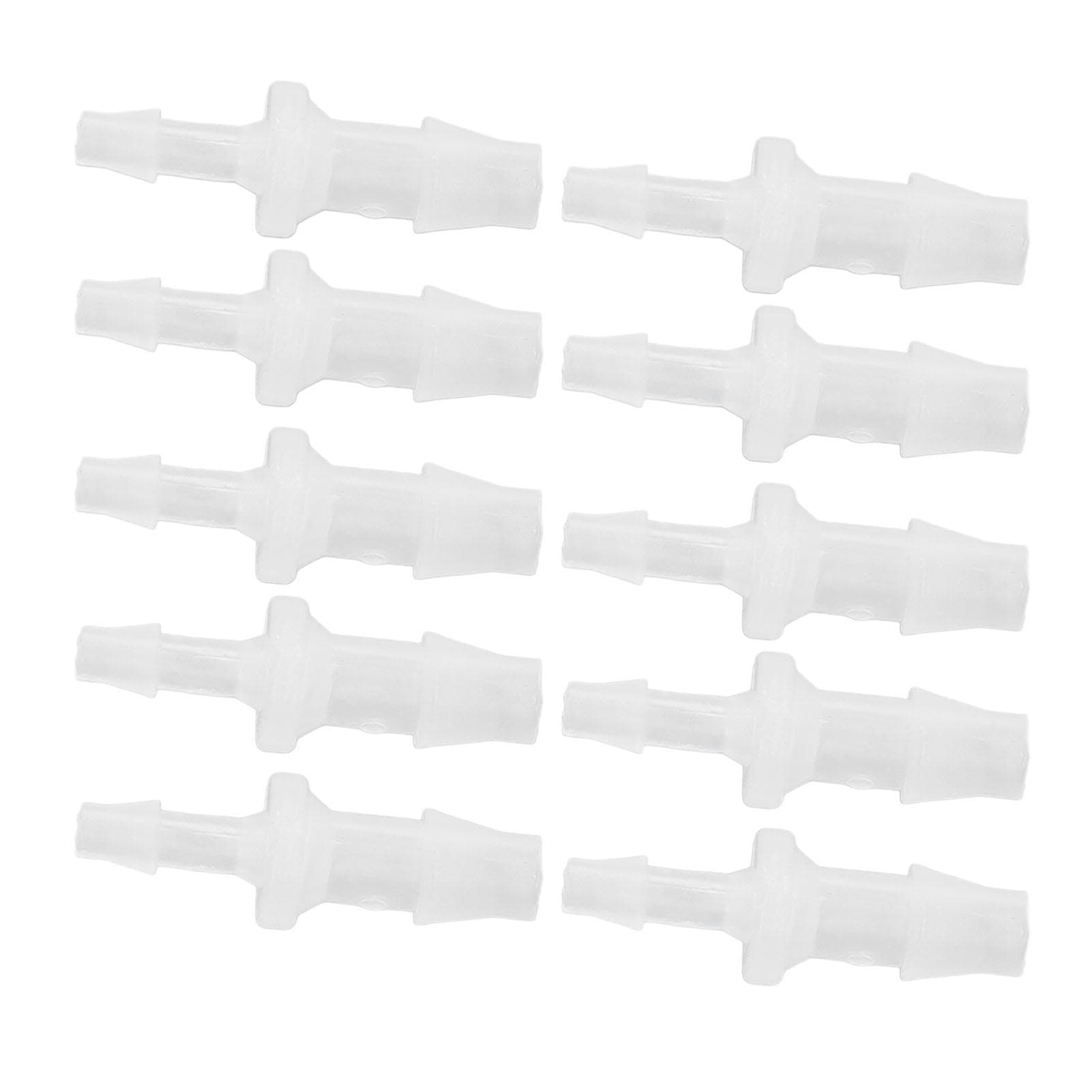 10Pcs Hose Barb Reducer Fitting PP Aquarium Air Pump Adapter for Silicone Tube Connection 4.87.9
