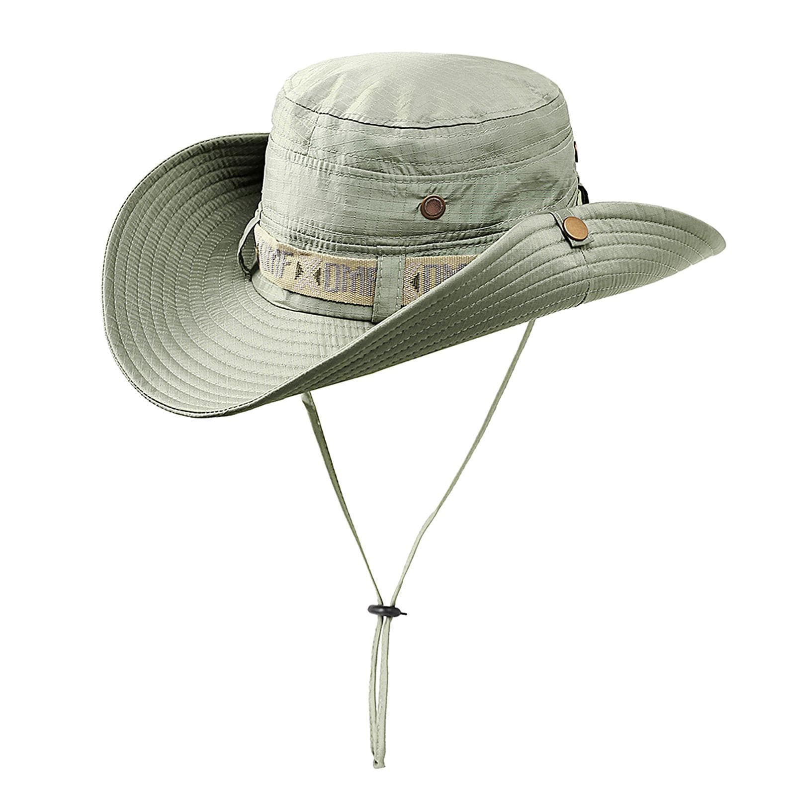 Outdoor Foldable Sun Hat Summer UV Cap Fishing Hunting Hat light green