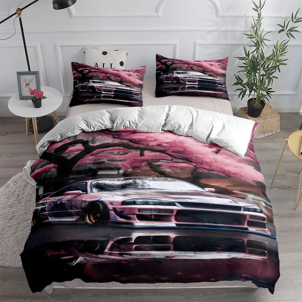 Vincent Car Customized Duvet Cover Set King Queen Double Full Twin Single Size Duvet Cover Pillow Case Bed Linen Set EU single(135x200cm)