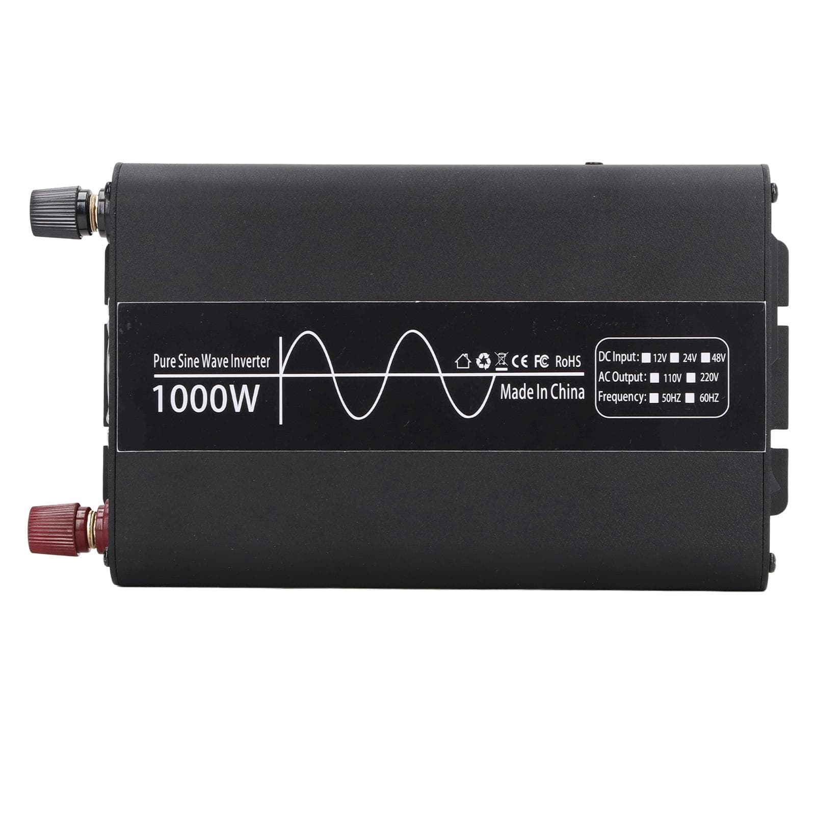 Pure Sine Wave Inverter 1000W DC48V to AC110V Voltage Converter with Universal Socket for RV Car