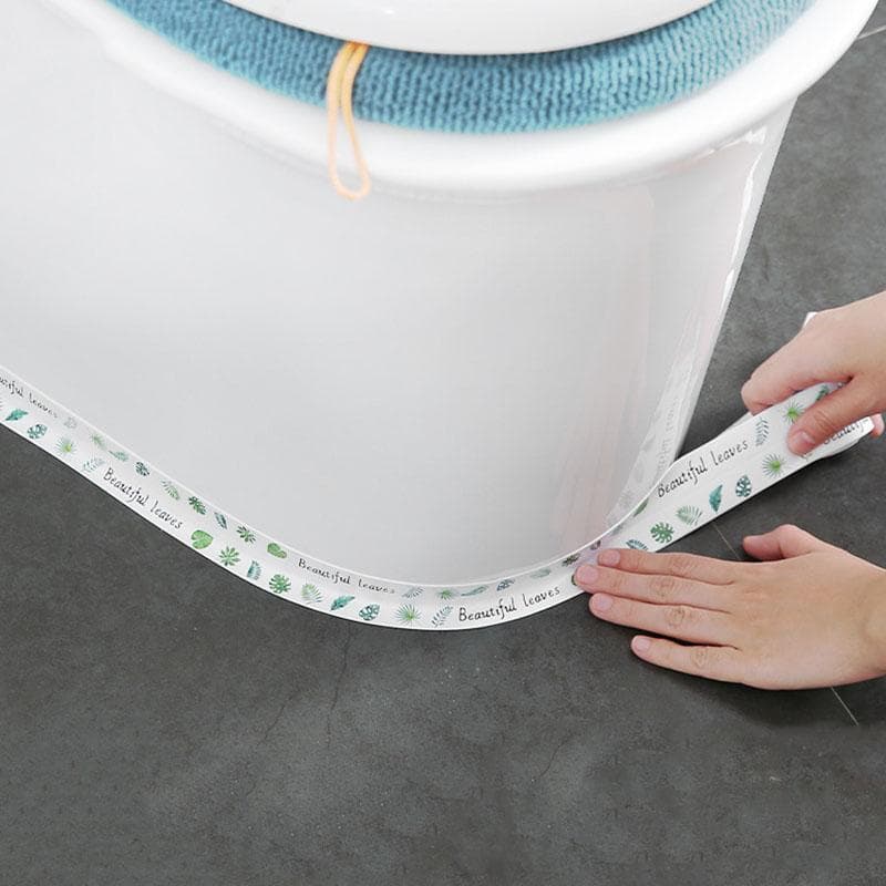 Sealing Tape for Bathroom and Kitchen, Waterproof and Anti-Mildew Adhesive Tape for Sink and Toilet, Easy To Install and Durable leaf