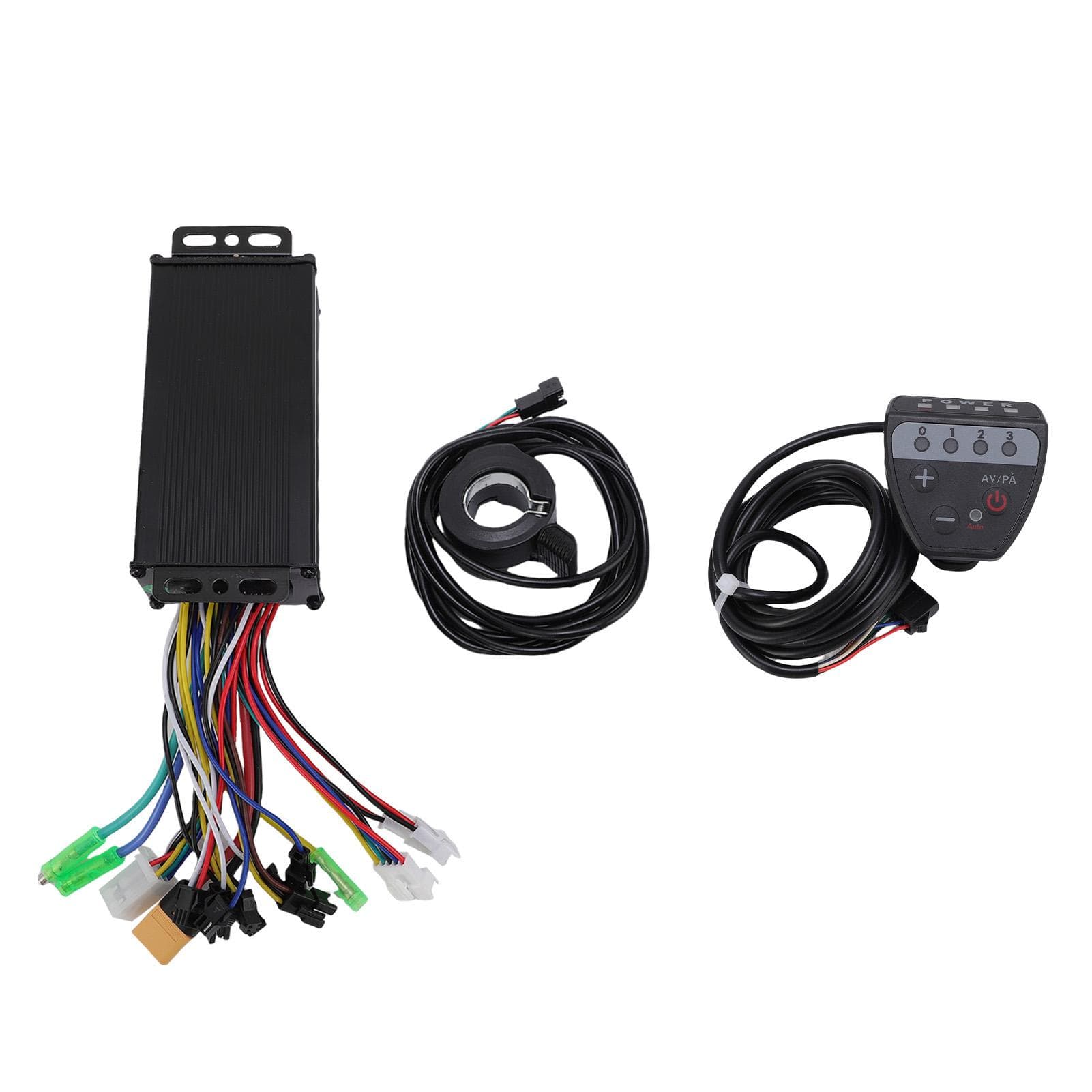 Electric Bike Conversion Kit 3 Mode 22A Brushless Motor Controller 130X Thumb Throttle and LED