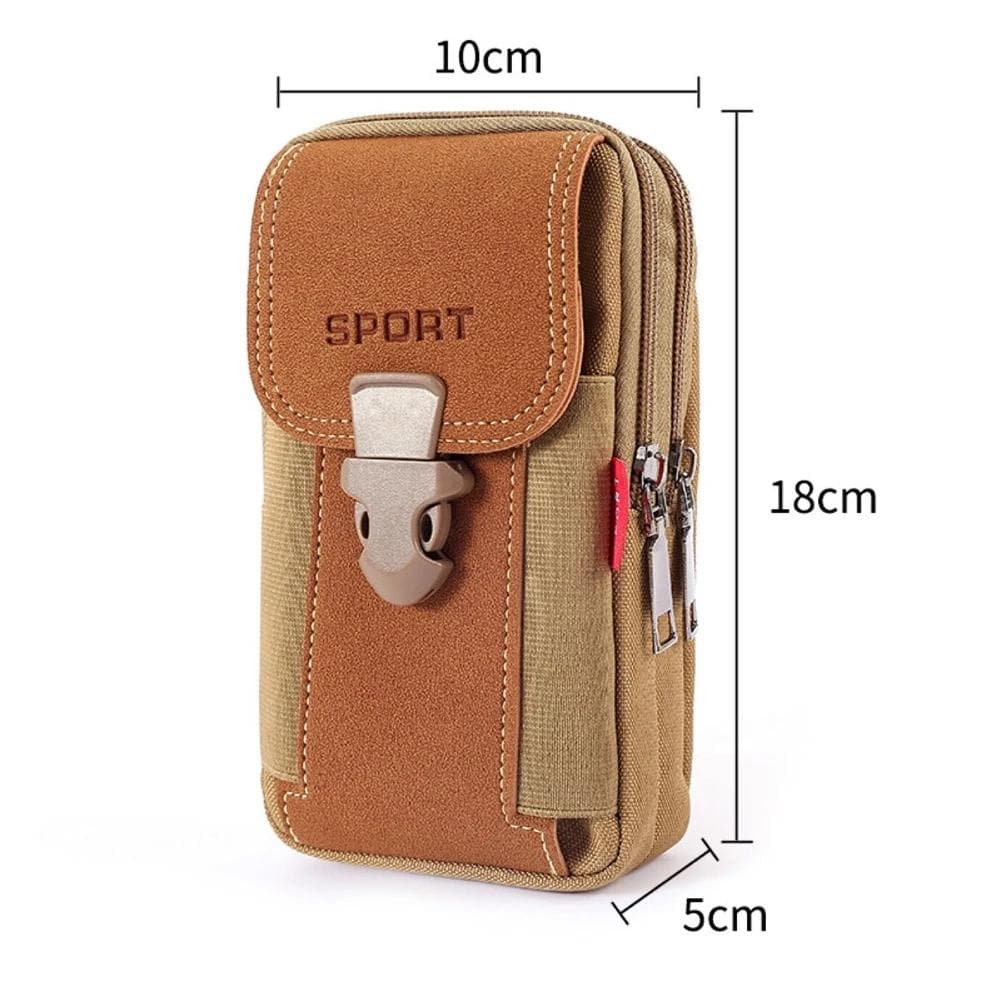 Man Belt Pouch Mobile Phone Bag for Men Phone Holster Bag Waist Bag Pack Small Tactical Duty Belt Backpack Card Holder orange
