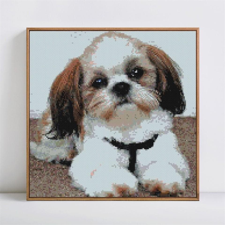 Diamond Painting Animal Full Round Mosaic 5D DIY Cross Stitch Diamond Embroidery 30x30CM