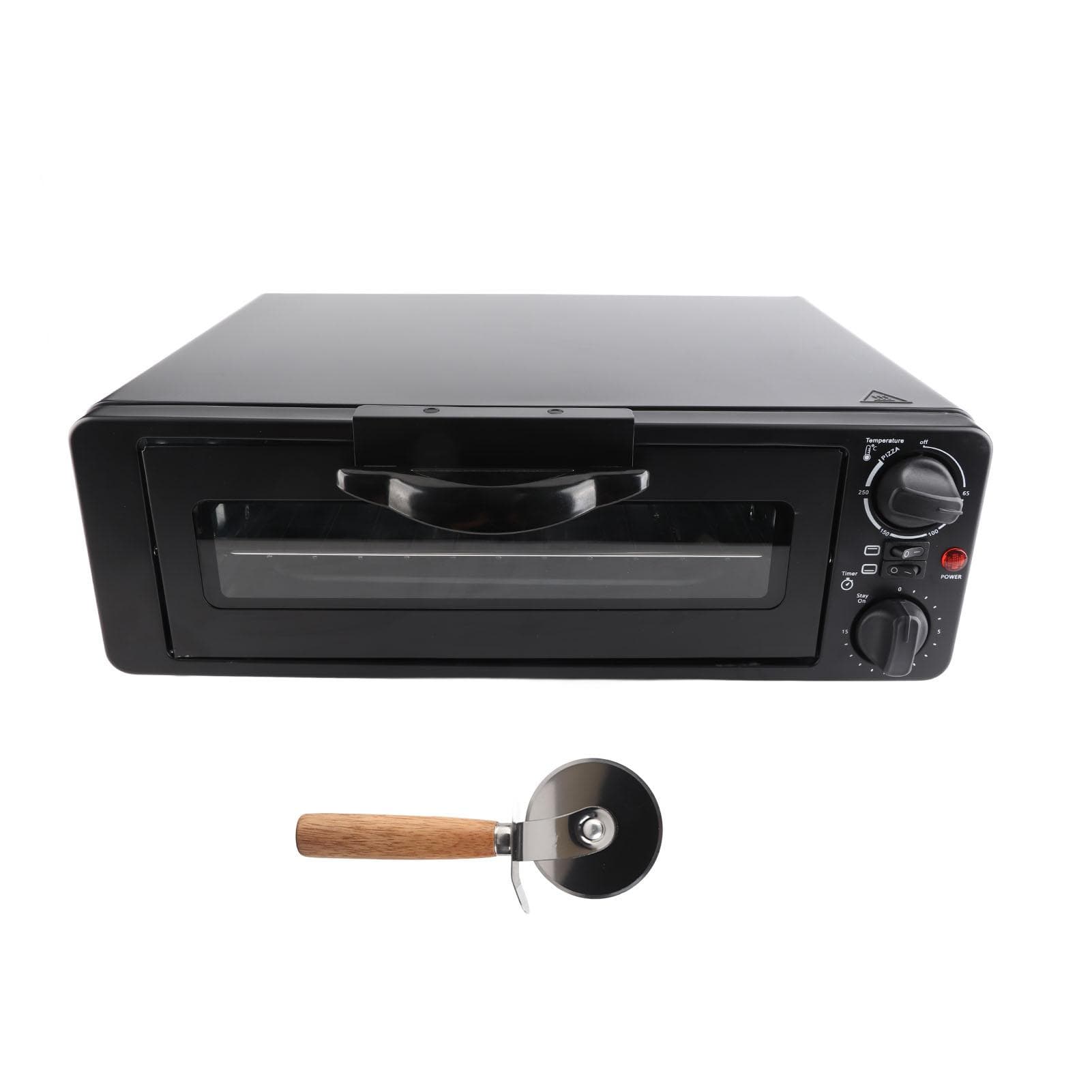 Indoor Pizza Oven 1200W Stainless Steel Multipurpose Portable Countertop Electric Pizza Cooker L