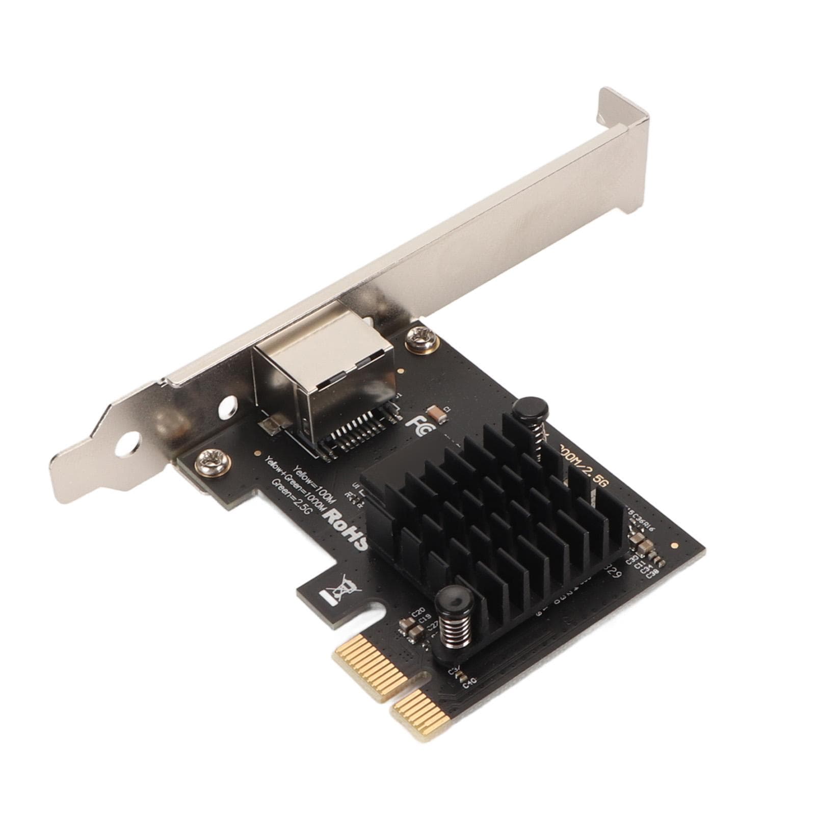 PCIe Network Card 2.5Gbps Remote Wake Up RTL8125 Chip Support ACPI APM Gigabit Ethernet Card for PC