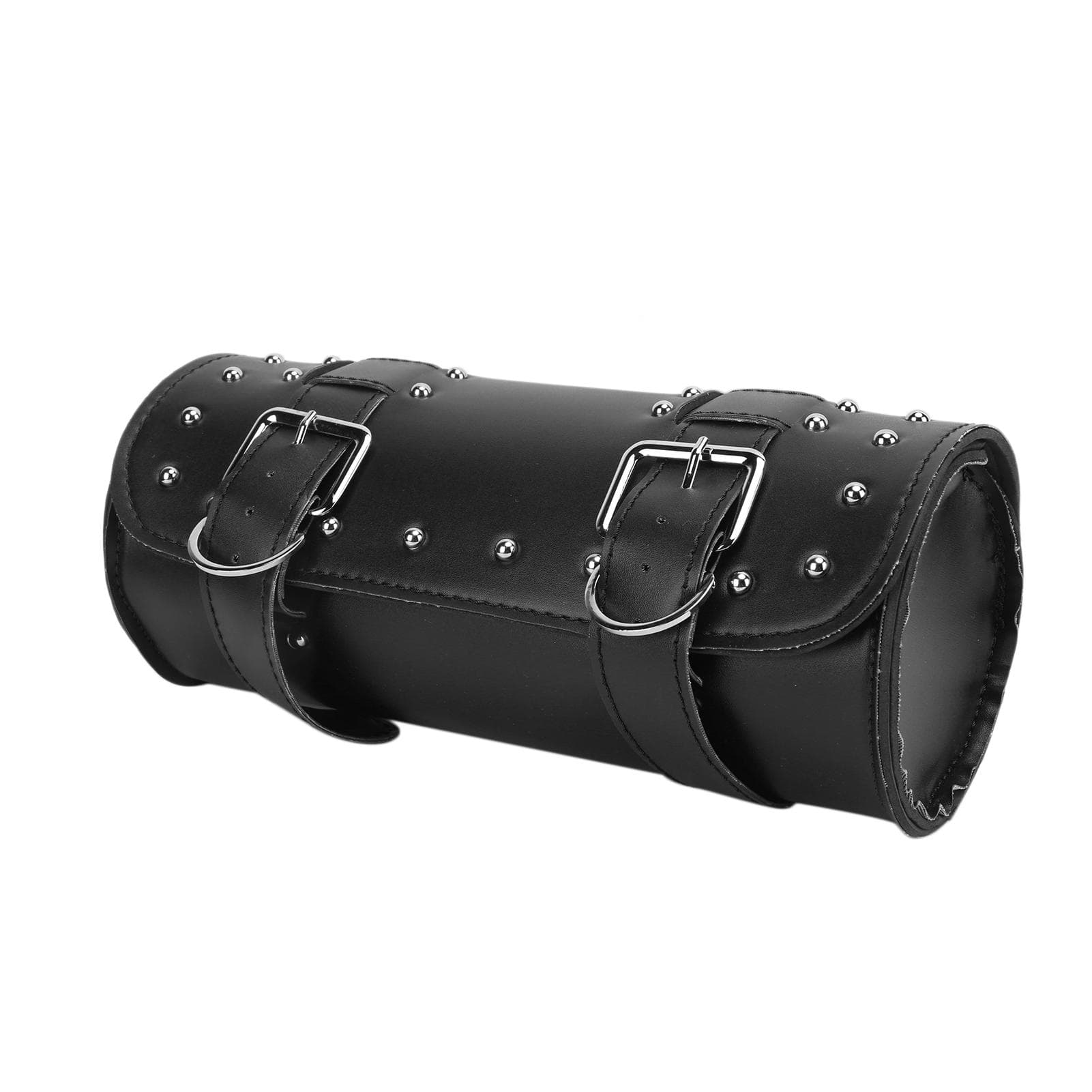Motorcycle Tool Bag Artificial Leather Enough Space Universal Durable Luggage StorageBlack