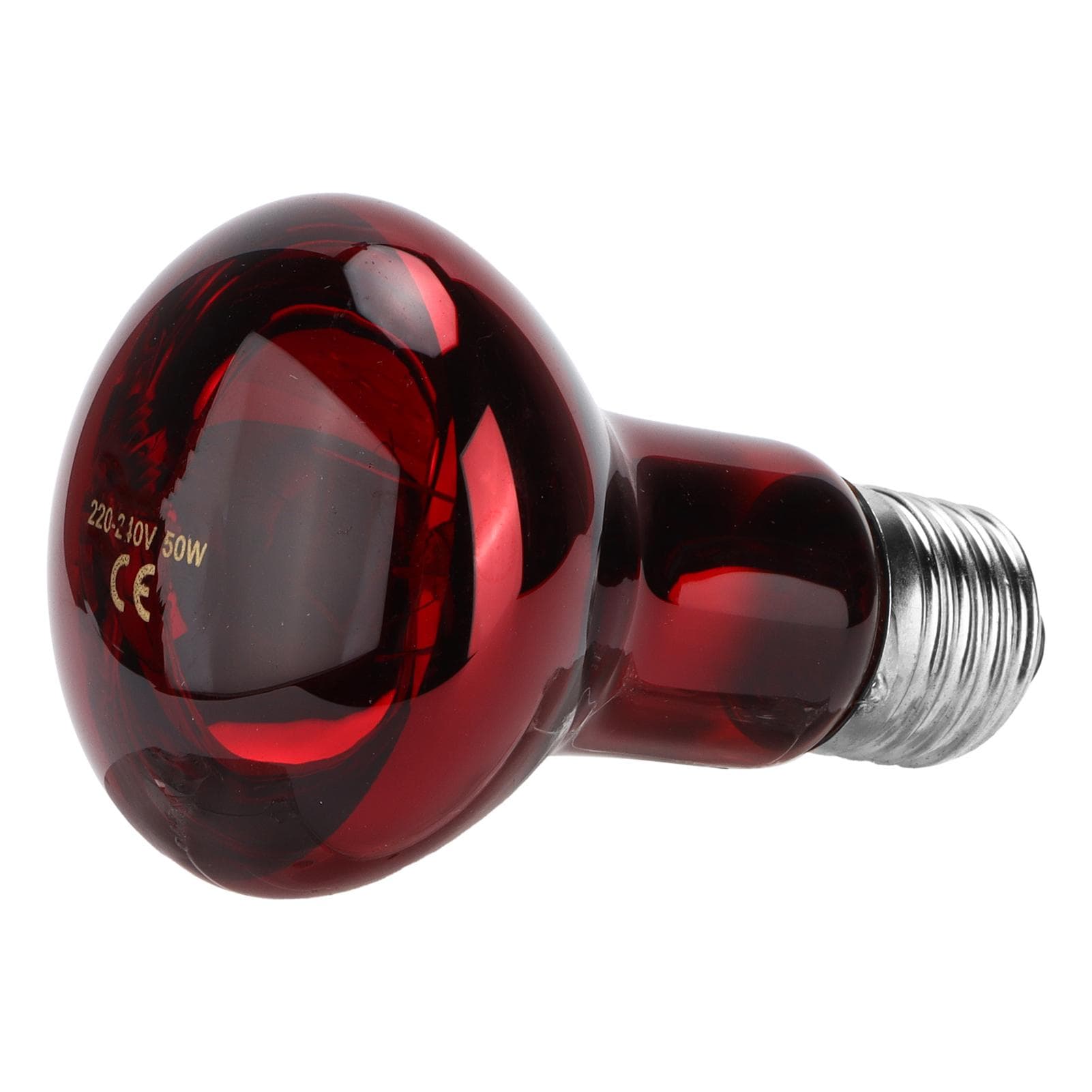 Reptile Infrared Heating Lamp Infrared UVA Heat Lamp Bulb with NickelPlated Socket for Reptiles