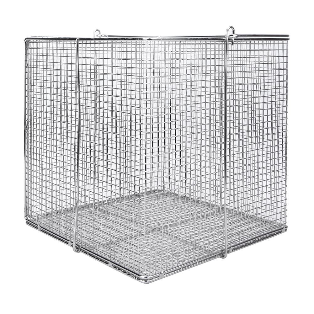 Stainless Steel Instrument Sterilization Basket Case Lab Supplies with HandleSquare 200x200x200mm