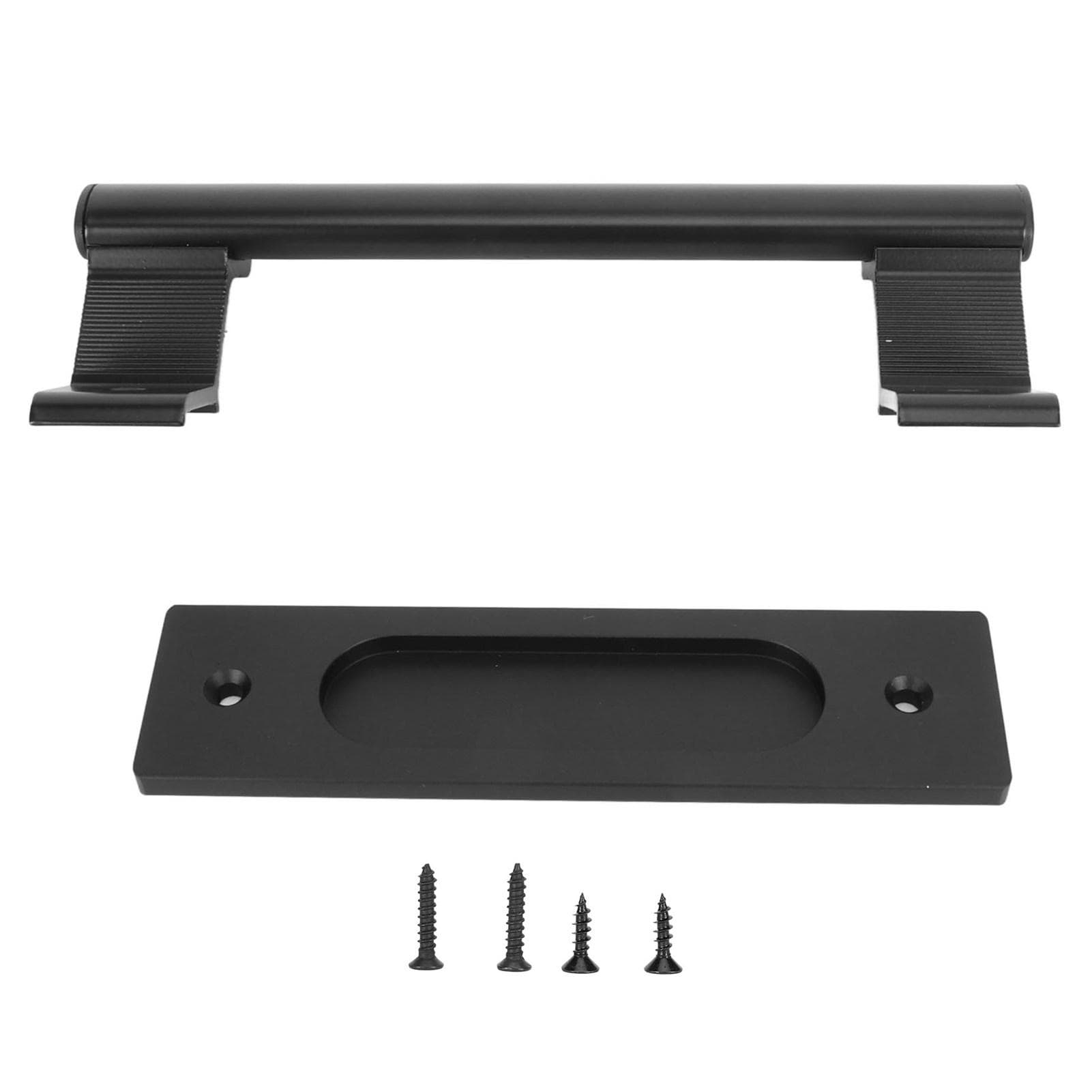 Sliding Door Handle Double Sided Universal Black Aluminum Alloy Barn Door Handles Hardwares for