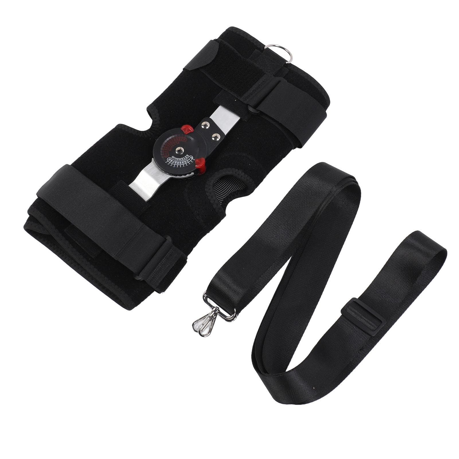 Hinged Knee Brace with Side Stabilizers Adjustable ROM Knee Support Immobilize for ACL MCL PCL Post