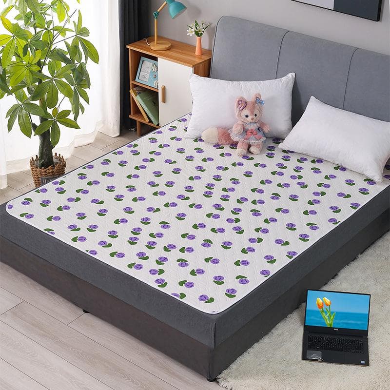 Waterproof, Washable Cotton Adult Diaper Pad - Breathable, Oversized Care Mattress for Elders 80x120 cm