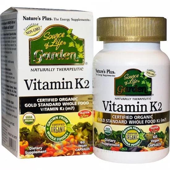 Nature's Plus- Source of Life, Garden, Vitamin K2, 60 Vegan Caps