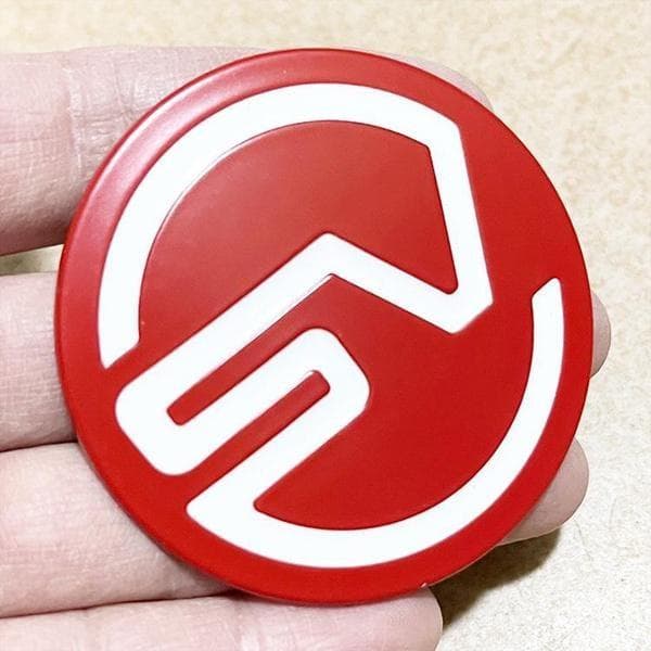 1Pcs 3D Metal Sticker SV Badge Emblem Decals Car Styling For Evoque Defender Discovery Auto Accessories red