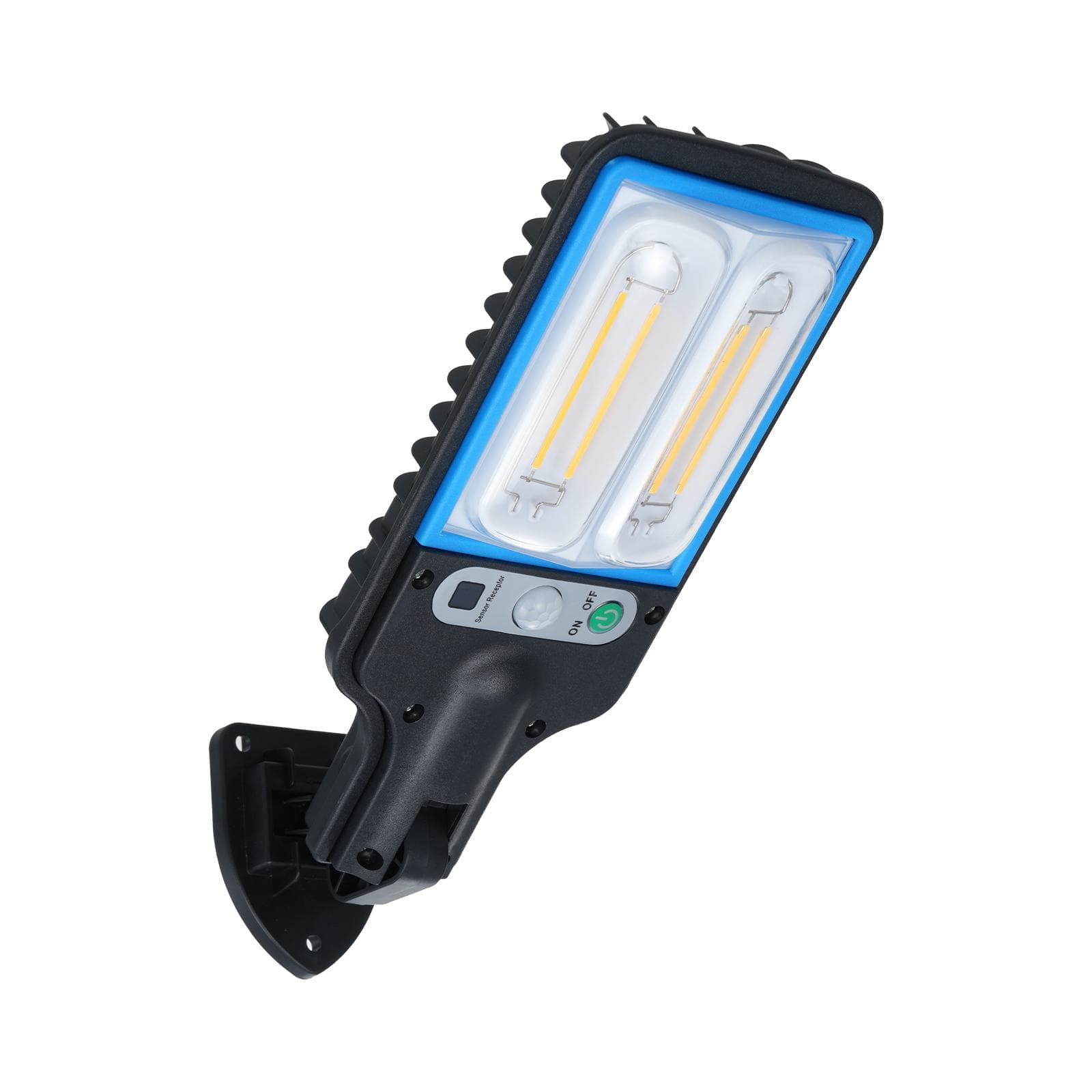 Solar Outdoor Garden Light Home Outdoor Waterproof Sensor Rural Yard Super Bright LED Wall Sconce black