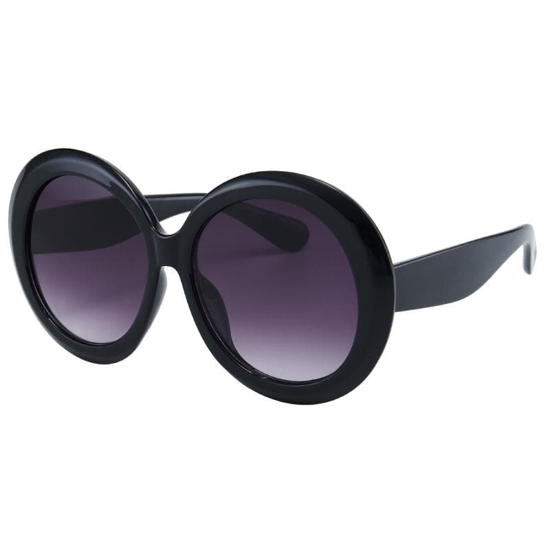Retro Big Round Sunglasses Oversized Fashionable Street View Beach Resort Sunglasses for Women