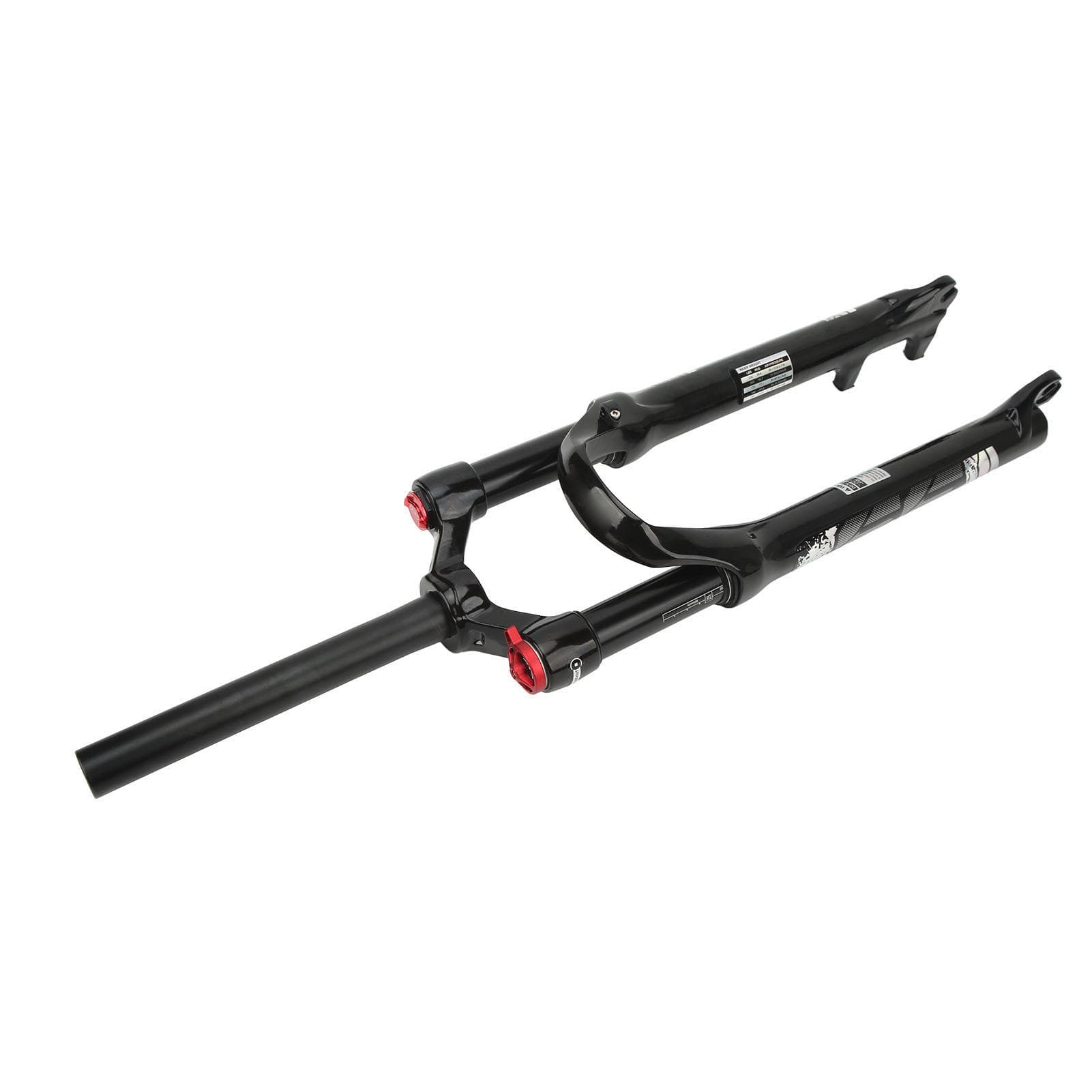 26 Inch Bike Suspension Fork Mountain Bike Front Fork Straight Steerer Manual Lockout Black Tube