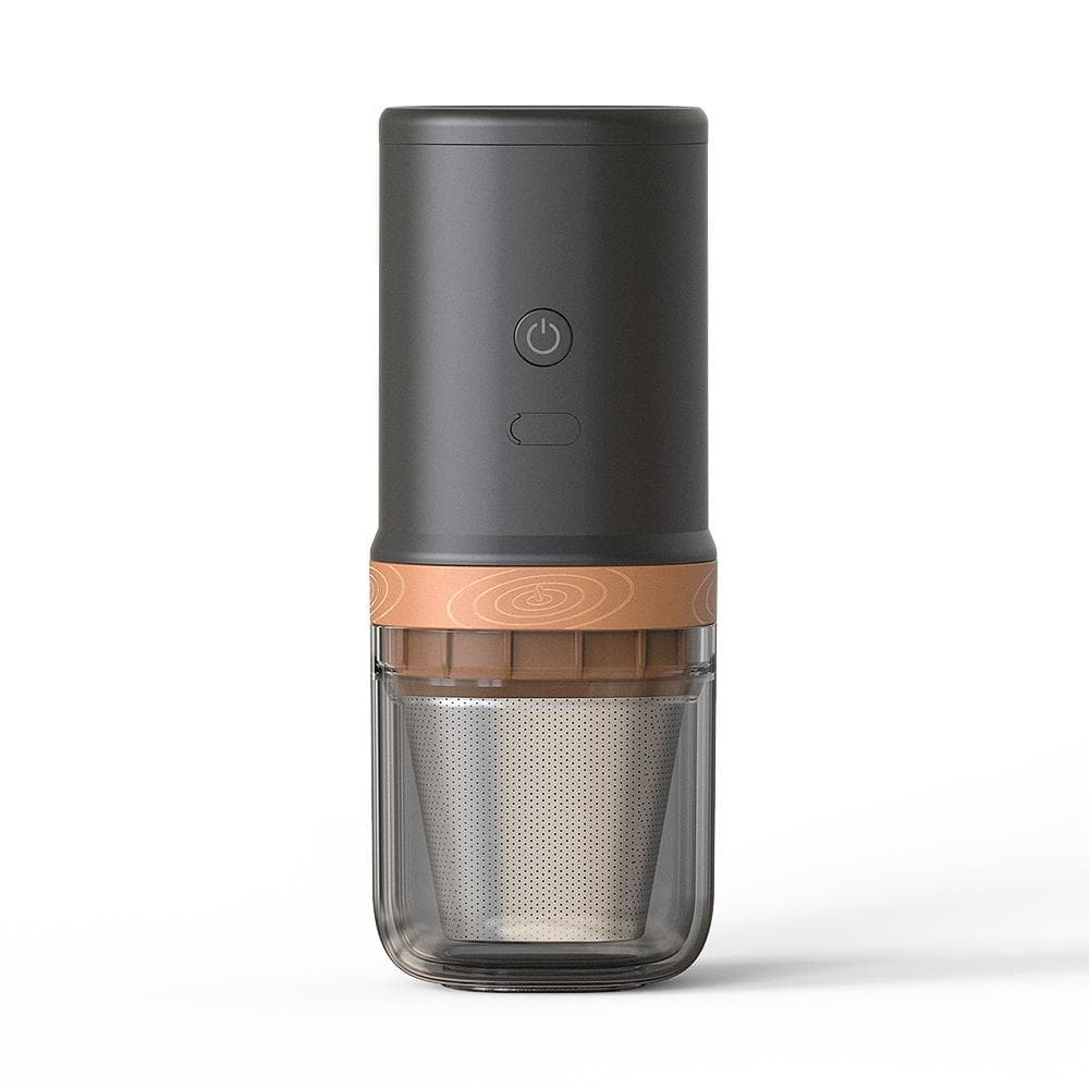 Electric Burr Coffee Grinder 25 Gears Adjustable 24W Portable USB Rechargeable Burr Mill Coffee black
