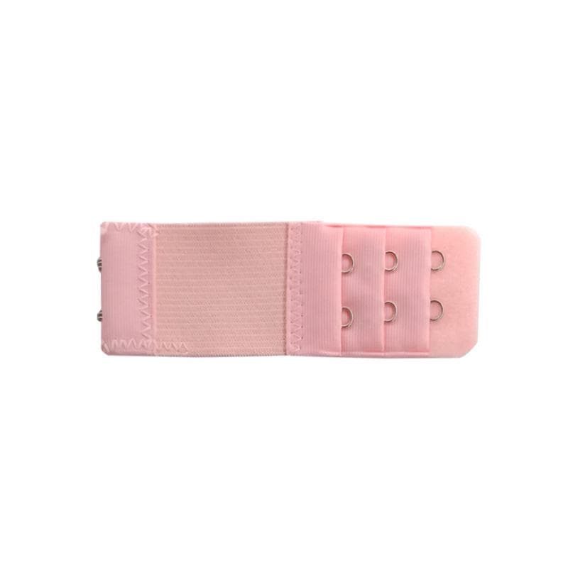 1PC Extension Buckle Elastic Adjustable Bra Extender Hook Clip Women's Lingerie Accessories 2 Hooks pink