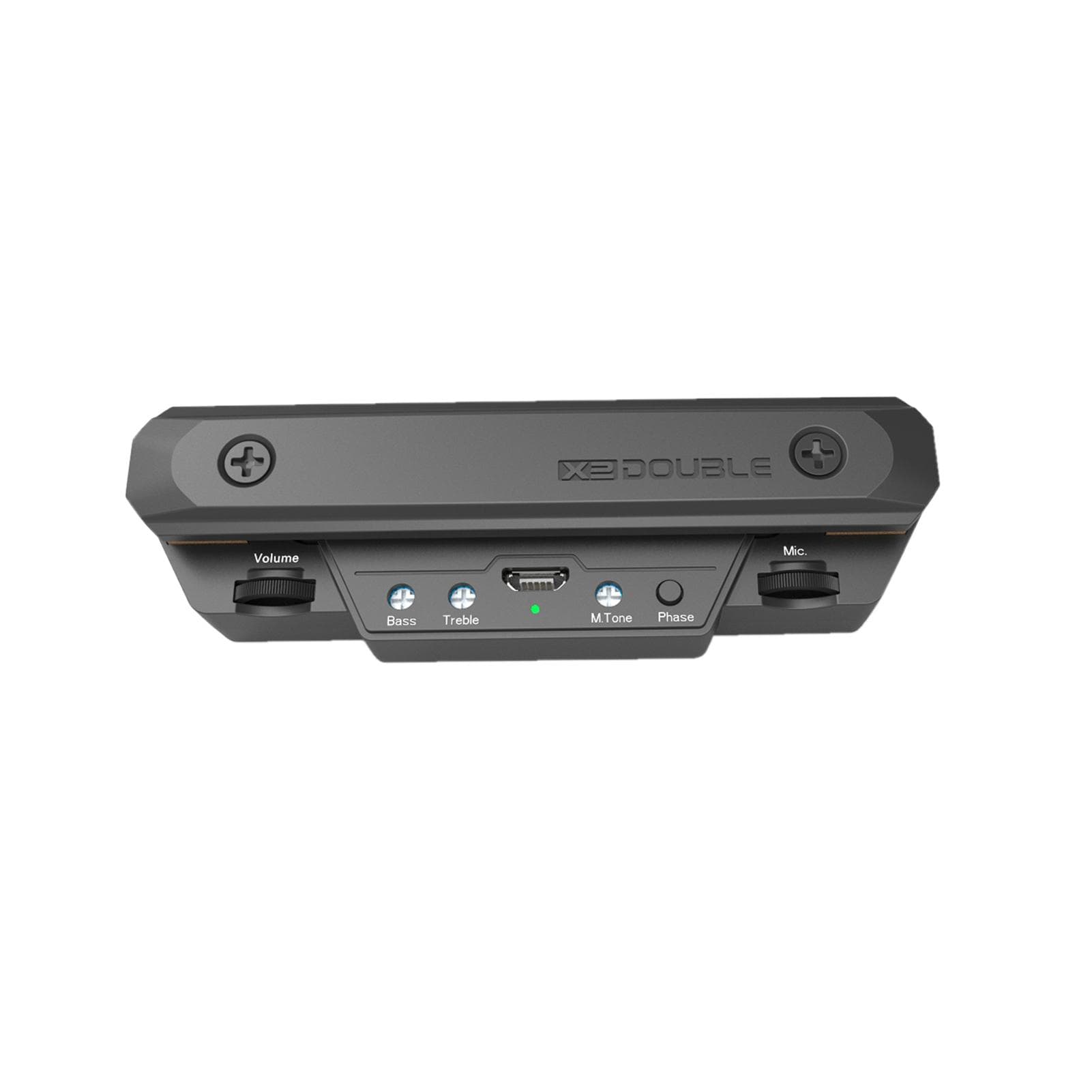 DOUBLE X0 Guitar Pickup Preamp Soundhole Pickup with Volume & Tone Control Musical Instrument black