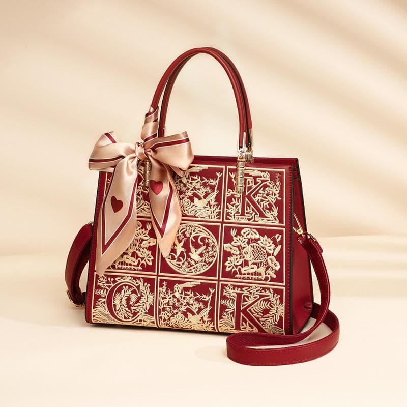 Women's Bag Crossbody Bag Leather Spring Summer High-grade Bridal Bridal Bag Portable Mother Bag