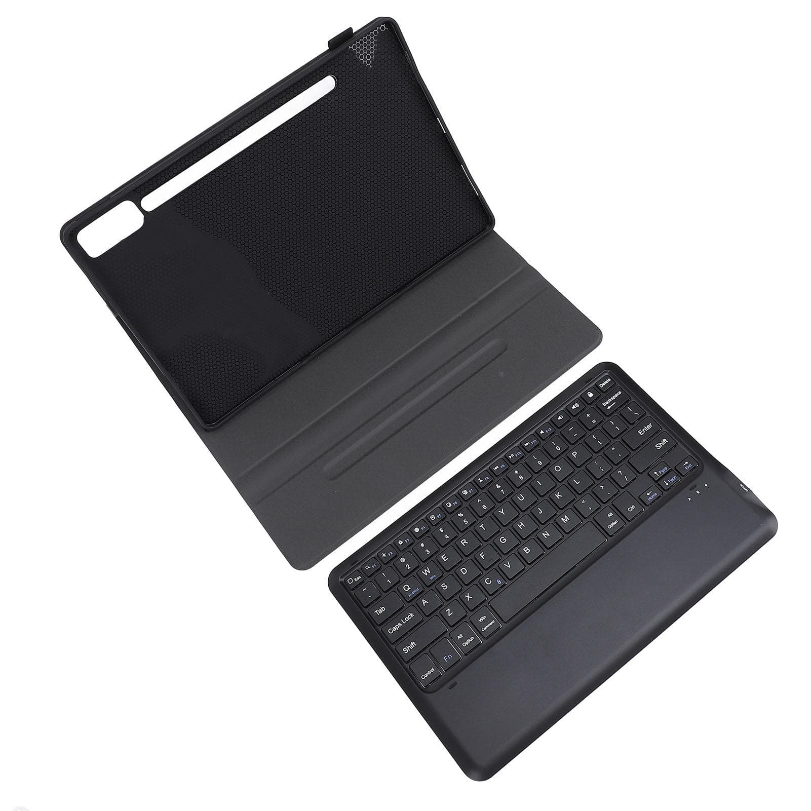 Tablet Case Cover Rechargeable Magnetic Keyboard Set TB 370FU Ultra Light Shell with Pen Holder for black